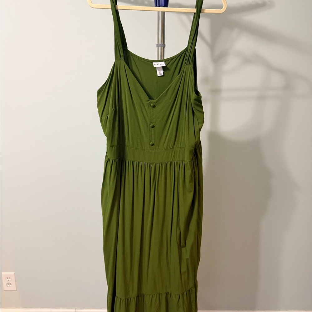 Ava & Viv Olive Green Dress